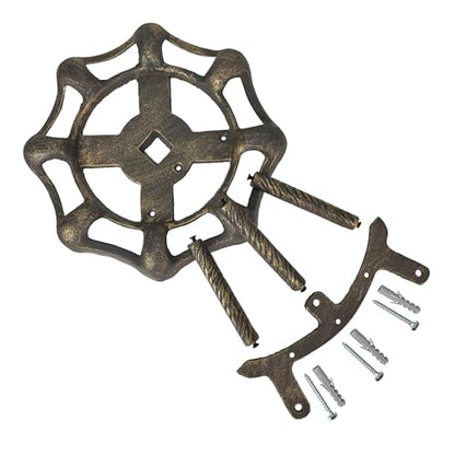 Zeckos Garden Hose Holder Faucet Spigot 11 Inch Cast Iron Bronze - color: Spigot - Bronze