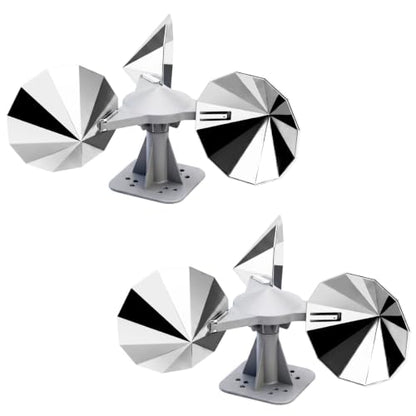 2 Pack Bird Scare Reflective Device with ABS Base for Outside - size: 2P