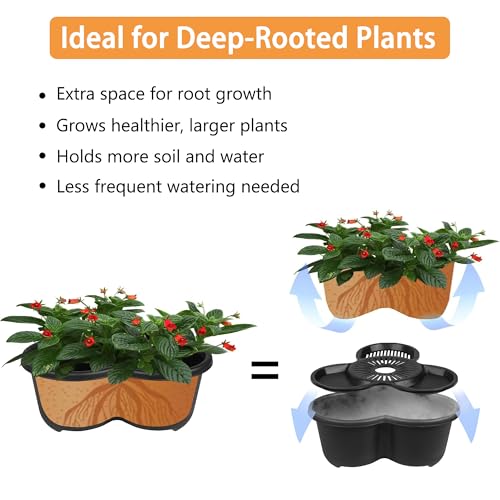 VECELO 7 Tier Vertical Garden Planter, Self Watering Stackable Planters with Wheels for Strawberries, Herbs, Flowers, Vegetables, Black - color: Black, size: 7 Tier