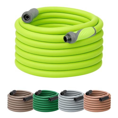 Flexzilla Garden Hose with SwivelGrip, 5/8 in. x 75 ft., Lightweight All-Weather Water Hose, Durable and Flexible, Leak-Free Connections - color: Chartreuse, size: 75ft, style: SwivelGrip