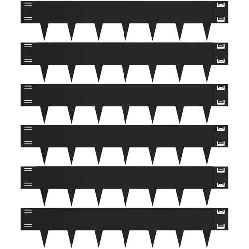 10 Inch Metal Landscape Edging 20FT, 6-Pack Steel Landscape Edging - size: 10 inch