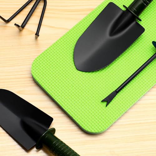 Riakrum 20 Pcs Garden Kneeling Pad Garden Knee Pad Thick Foam Knee Mat Waterproof Cushion for Kneeling Multi Functional and Church Kneeler for Praying, Baby Bath, Yoga, 15.4 x 6.7 Inch (Green) - color: Green