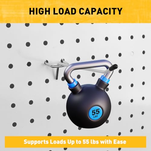 ELEAD 105-Piece 6 Inch Pegboard Hooks, Heavy Duty Peg Board Organizer Accessories, Peg Board Tool Hangers Fit for 1/4" and 1/8" Pegboard Hanging Tools Garage, Workshop, and Craft Storage - style: 105-Piece 6 Inch