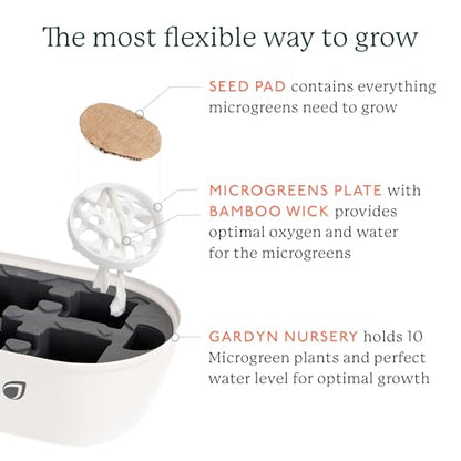 Gardyn Complete Microgreens Growing Kit - Indoor Herb Garden - size: MICROGREENS KIT