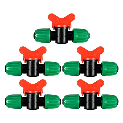 5 Pcs 1/2 Inch Drip Irrigation Switch Valve - size: 1/2 inch Switch Valve
