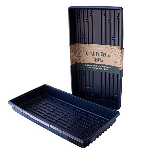 Handy Pantry 10-Pack 1020 Garden Growing Trays Without Drain Holes 10" x 20 - size: 10 Pack, style: No Drain Holes