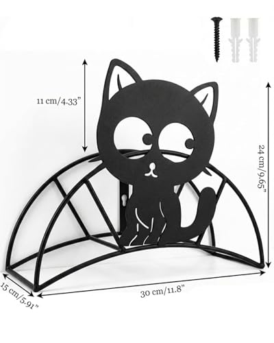 Cat Hose Hanger Wall Mount Heavy Duty 125'5/8"﻿Animal Garden Hose Holder - color: Cute Cat