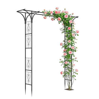 Heavy Duty Garden Arch Trellis 7FT Wedding Arch Backdrop Stand Garden Arbor
