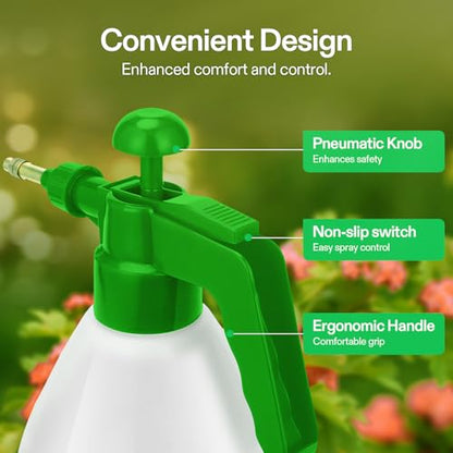 VIVOSUN 50oz Pump Sprayer, Handheld Garden Water Sprayer Bottle - color: Green, size: 50oz