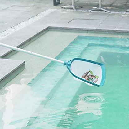 5 Foot Ultra Fine Mesh Pool Spa Leaf Skimmer Rake Net with Adjustable Pole - size: Pool Skimmer with Pole