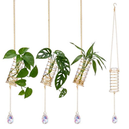 Sieral 3 Set 3 Set Hanging Propagation Stations with Crystal Suncatchers