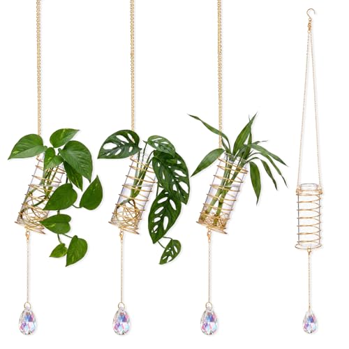 Sieral 3 Set 3 Set Hanging Propagation Stations with Crystal Suncatchers