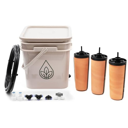 Thirsty Earth: CottaCup Automatic Olla Watering System for Your Garden (3 Cup Kit) - size: 3 Cup Kit