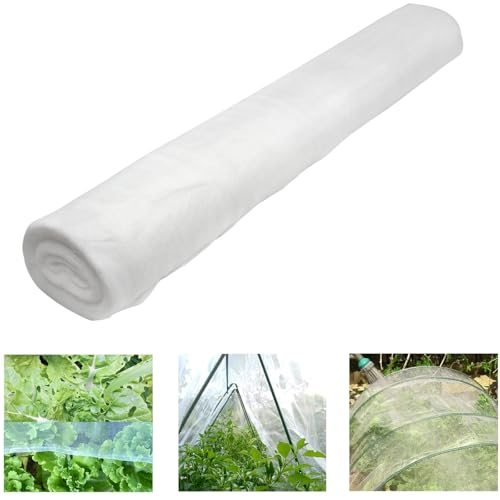 Roll Packed 6.5x100FT Garden Netting, Fine Mesh Insect Barrier for Plants - size: 6.5Ft x 100Ft