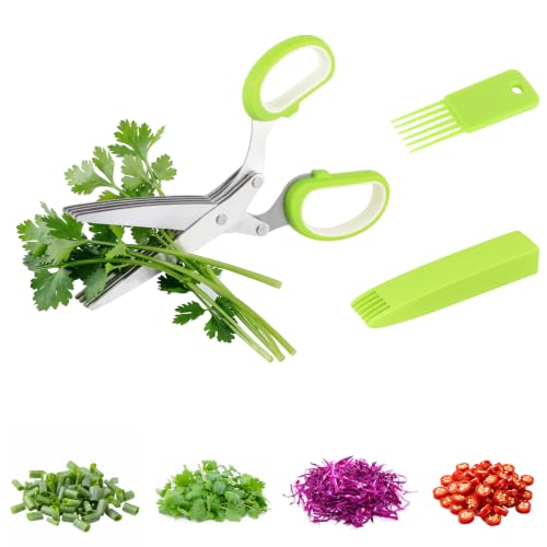 Herb Scissors, Kitchen Shears for Lettuce, Cilantro, Green Onion & Parsley