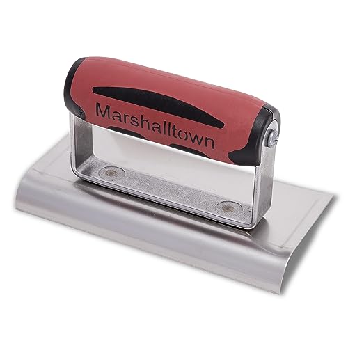 MARSHALLTOWN Curved Concrete Edger, 6 x 3 Stainless Steel Blade, 5/8 Lip x 1/2 Radius, Made In The USA, 121SSD - size: 6 x 3 x 5/8 x 1/2