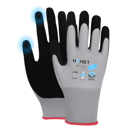 Work Gloves for Women, Eco Friendly Safety Work Gloves with Breathable Rubber Coated, Smart Touch,3 Pairs - color: Gray, size: Medium