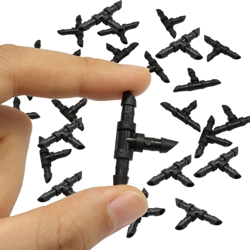 Drip Irrigation Tee Fittings Kits, 120 Pieces, 1/4 Inch - size: Tee