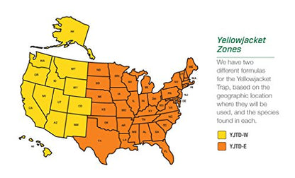 RESCUE! Disposable Yellowjacket Trap - Mountain & Pacific Formula