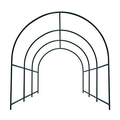 Multi-Size Large Garden Support Arch Frame Climbing Plant Arch Arbor for Flowers/Fruits/Vegetables (9.8ft x 7ft x 7.2ft) - size: 9.8 ft x 7 ft x 7.2 ft