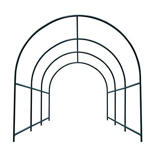 Multi-Size Large Garden Support Arch Frame Climbing Plant Arch Arbor for Flowers/Fruits/Vegetables (9.8ft x 7ft x 7.2ft) - size: 9.8 ft x 7 ft x 7.2 ft