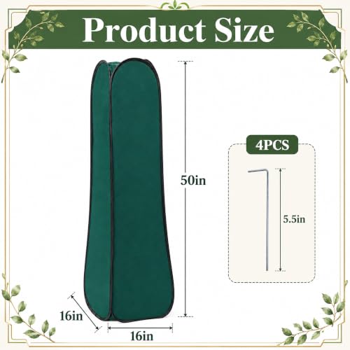 Pop Up Plant Cover Freeze Protection, Warm Winter Plant Protector Tent - color: 16 X 16 X 50 Inch