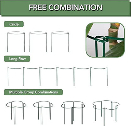 12 Pack 24 Inch Tall Snake Plant Support Stakes with 15 Twist Ties - size: 24" H
