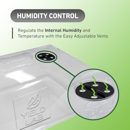7 Inch Clone Dome - 5 Pack Humidity Vented Domes - Plant Growing - color: Clear, size: 5-Pack