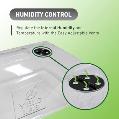 7 Inch Clone Dome - 10 Pack Humidity Vented Domes - Plant Growing - color: Clear, size: 10-Pack