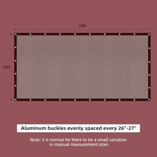 40% Shade Cloth for Garden, 10x20FT Black Heavy Duty Net - color: Heavy Duty, size: 10FT x 20FT