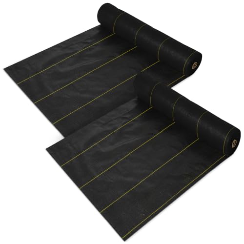 Dewitt Pro-5 Weed Barrier Fabric 5 oz, 4 x 250 Feet, 2-Pack - Heavy-Duty - size: 2 Pack, style: 4' x 250'