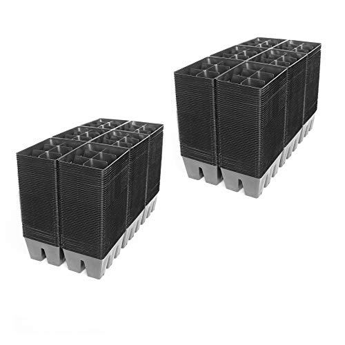 Handy Pantry Black Plastic Garden Tray Inserts - 100 Sheets of 36 Planting - size: 100 Sheets