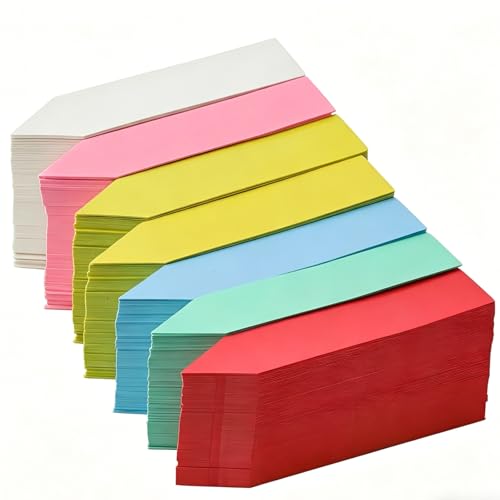 100PCS Plant Labels 4 Inch Waterproof Garden Tags, Multi Color Nursery Pot Markers, Plastic Stake Signs for Outdoor Indoor Use (Yellow,100pcs) - color: Yellow, size: 100pcs