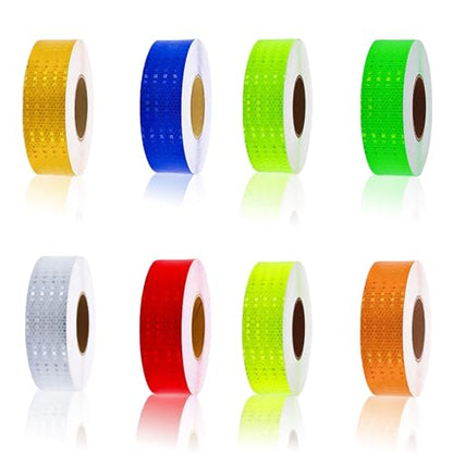 8 Rolls Reflective Tape Waterproof High-Visibility Reflective Stickers