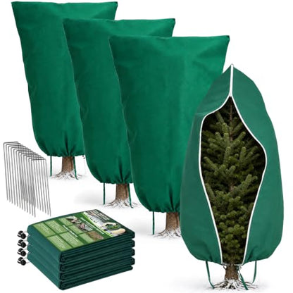 Plant Freeze Protection Covers for Winter Plants Gardens Frost, Sun, Pests - size: 4 32×48in