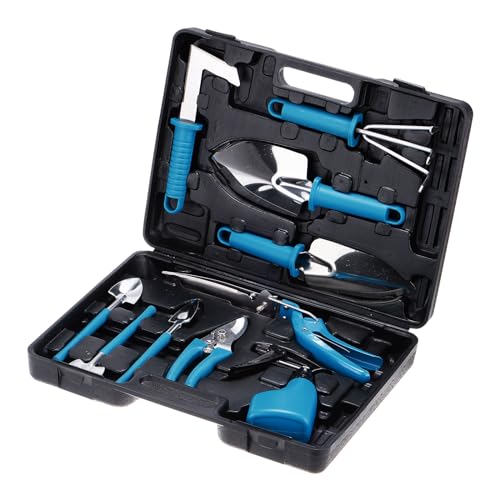 HARFINGTON 1Set Garden Tool Set 10Pcs Plastic Gardening Planting Tools Kits - color: Blue