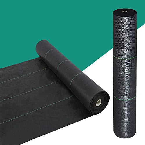 Snail 3ft x 100ft Weed Barrier Landscape Fabric Premium 5oz Pro Heavy Duty Ground Cover Anti-Weed Gardening Mat High Permeability Easy Setup Commercial Outdoor Weed Mat - size: 5oz-3ftx100ft
