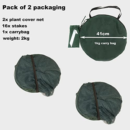 Pop up Gardening Net Cover,36x36x39 inch Pack of 3 Pest Guard Cover for Vegetables Fruits Durable Plant Gardening Net Pop-Up Chicken Pen for Small Animals Outdoor Run and Pet Enclosure - size: 36x36x39 inches