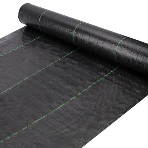 4ft x 100ft Weed Barrier Landscape Fabric Heavy Duty Premium Weed Control Fabric Durable & Eco-Friendly Weed Block Gardening Mat Landscaping Fabric - size: 4ft x 100ft