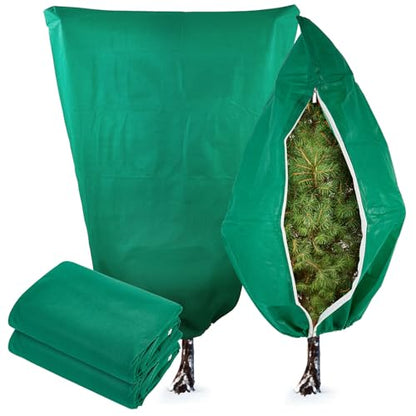 Plant Covers Freeze Protection 23.6" W X 31.5" H Thicker Outdoor Winter Frost Cloths Blankets with Zipper Drawstring, 2 Packs Reusable Garden Tree Cover Bags for Cold Weather Fruit Tree Shrub Potted - size: 23.6" W X 31.5" H