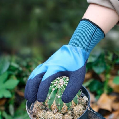 Gardening Gloves, Thorn Proof Work Gloves with Rubber Palm, Water Resistant Safety Gloves for Yard Work, Rose Pruning & Planting, Durable & Breathable, 1 Pair