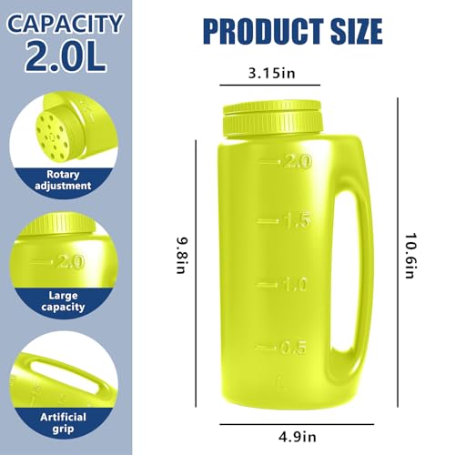 ZXJ Handheld Seed Shaker – Hand Spreader - 90oz Capacity Multi-Purpose Spreader for Fertilizer, Grass Seed, Ice Melt & Lawn Care - Green - color: Green