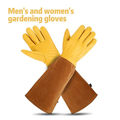 Rose Pruning Gloves for Women/Men，Long gardening Gloves Roses/Gardening/Logging/Farm/Cactus - size: Large
