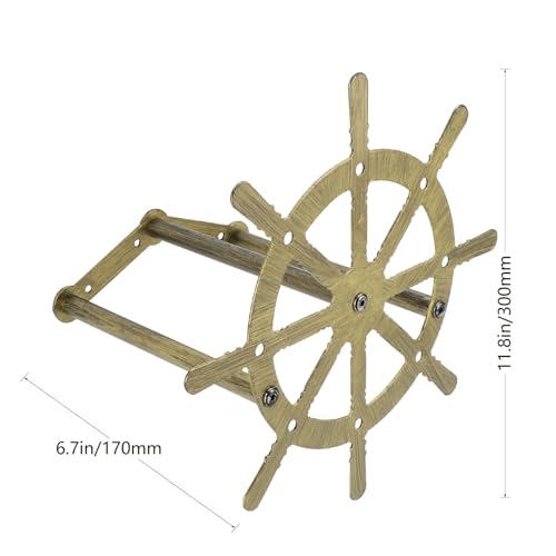 Metal Garden Hose Holder - Sturdy Hose Racks Heavy Duty Hose Hanger Wall Mounted Hose Holder Decorative Hose Stewards Reel Hose Stand for Outdoor Yards(1pc Bronze)