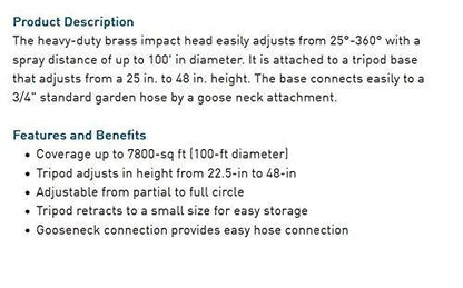 Brass Impact Sprinkler & Orbit Brass Hose Quick Connect Set - style: Brass Impact Sprinkler & Orbit Brass Hose Quick Connect Set