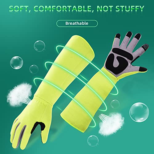 3-in-1 Gloves for Gardening, Farming & Cleaning, Stab-Proof, Anti-Slip, Wear-Resistant, Comfort, Breathable, Durable - color: Green, size: Medium