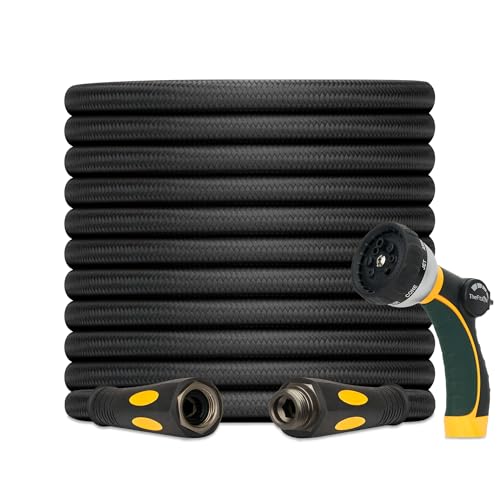 TheFitLife Garden Hose, Heavy Duty, Lightweight, Kink-Free, Flexible - size: 25ft