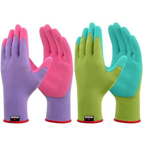 NoCry Premium Women's Gardening Gloves with Strong Non-Slip Grip - 100% Breathable, Superior Dexterity - Eco Friendly Garden Gloves for Women - size: X-Large
