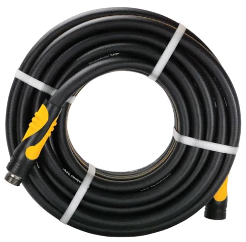 Melnor 88050AMZ XT Fusion Garden Hose 5/8" x 50ft - Durable - Lightweight - Kink-Resistant - Polymer Blend - Black/Orange