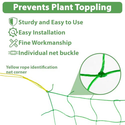 MAQIHAN Trellis Netting for Climbing Plants - Heavy Duty Garden Net, 2 PCS